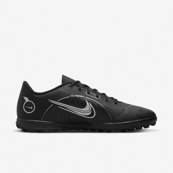 Nike Mercurial Vapor 14 Club TF Turf Moški Nogometni Čevlji Črna / Siva / Kovinski Srebrna | NK264ICZ