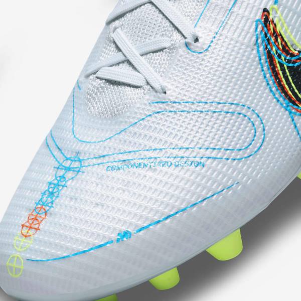 Nike Mercurial Vapor 14 Elite AG Artificial-Grounds Moški Nogometni Čevlji Siva / Svetloba Modra / Oranžna / Modra | NK184MZT