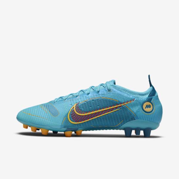 Nike Mercurial Vapor 14 Elite AG Artificial-Grounds Moški Nogometni Čevlji Modra / Oranžna | NK603WPJ