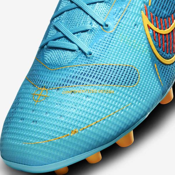 Nike Mercurial Vapor 14 Elite AG Artificial-Grounds Ženske Nogometni Čevlji Modra / Oranžna | NK683QZM