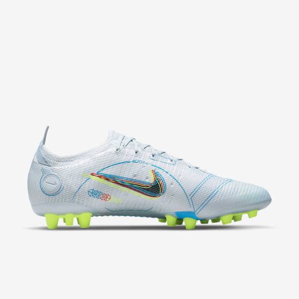 Nike Mercurial Vapor 14 Elite AG Artificial-Grounds Ženske Nogometni Čevlji Siva / Svetloba Modra / Oranžna / Modra | NK905SGY