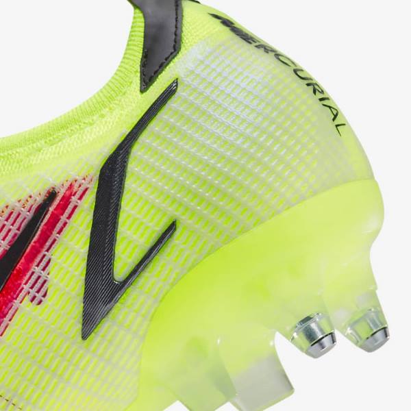 Nike Mercurial Vapor 14 Elite SG-Pro AC Soft-Ground Moški Nogometni Čevlji Črna / Svetloba Rdeča | NK201VAY