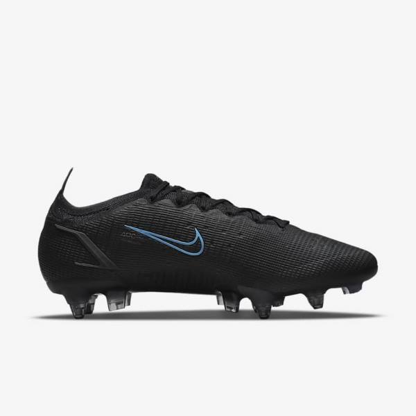 Nike Mercurial Vapor 14 Elite SG-Pro AC Soft-Ground Moški Nogometni Čevlji Črna / Siva | NK598CBJ