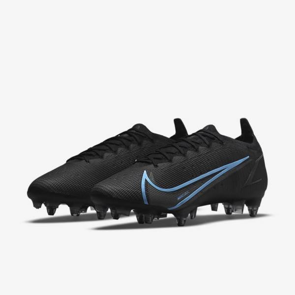 Nike Mercurial Vapor 14 Elite SG-Pro AC Soft-Ground Moški Nogometni Čevlji Črna / Siva | NK598CBJ