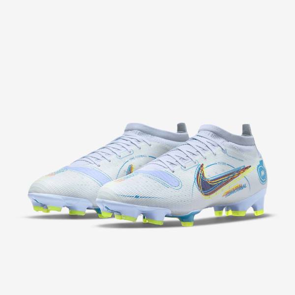 Nike Mercurial Vapor 14 Pro FG Firm-Ground Moški Nogometni Čevlji Siva / Svetloba Modra / Modra | NK792DCK