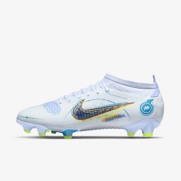 Nike Mercurial Vapor 14 Pro FG Firm-Ground Moški Nogometni Čevlji Siva / Svetloba Modra / Modra | NK792DCK