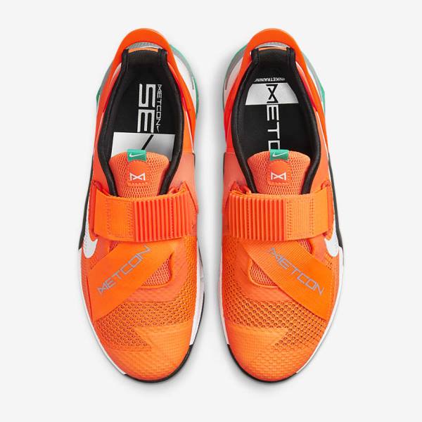 Nike Metcon 7 FlyEase Moški Športni Copati Oranžna / Temno Siva / Turkizna / Bela | NK015VKH