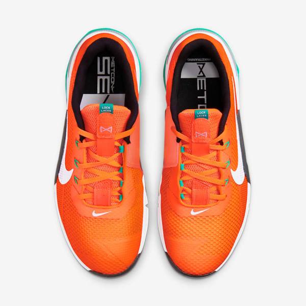 Nike Metcon 7 Moški Športni Copati Oranžna / Temno Siva / Turkizna / Bela | NK618MRC