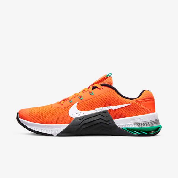 Nike Metcon 7 Moški Športni Copati Oranžna / Temno Siva / Turkizna / Bela | NK618MRC