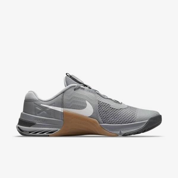 Nike Metcon 7 Moški Športni Copati Siva / Rjav / Temno Siva / Bela | NK120LNX