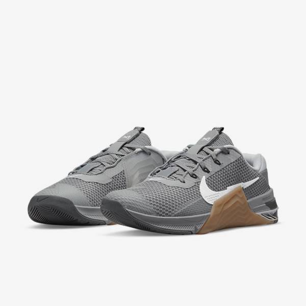 Nike Metcon 7 Ženske Športni Copati Siva / Rjav / Temno Siva / Bela | NK451YMU