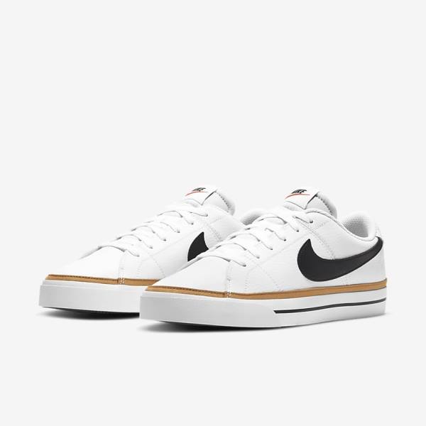 Nike NikeCourt Legacy Moški Superge Bela / Svetloba Rjav / Črna | NK716BGR