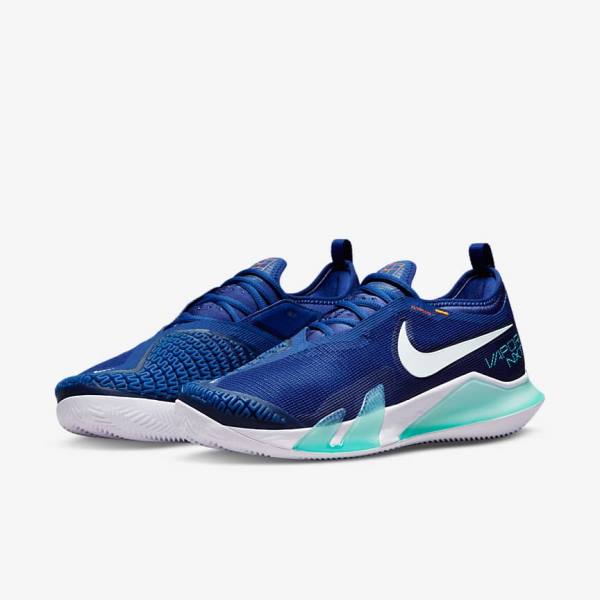 Nike NikeCourt React Vapor NXT Clay Court Moški Tenis Copati Kraljevsko Modra | NK409OPX