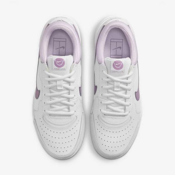 Nike NikeCourt Zoom Lite 3 Ženske Tenis Copati Bela | NK219ACZ