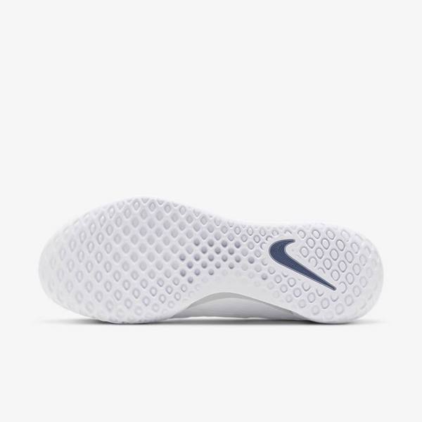 Nike NikeCourt Zoom NXT Hard Court Moški Tenis Copati Bela / Siva / Mornarica | NK381KDH