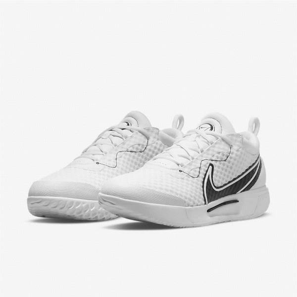 Nike NikeCourt Zoom Pro Hard Court Moški Tenis Copati Bela / Črna | NK063RZJ