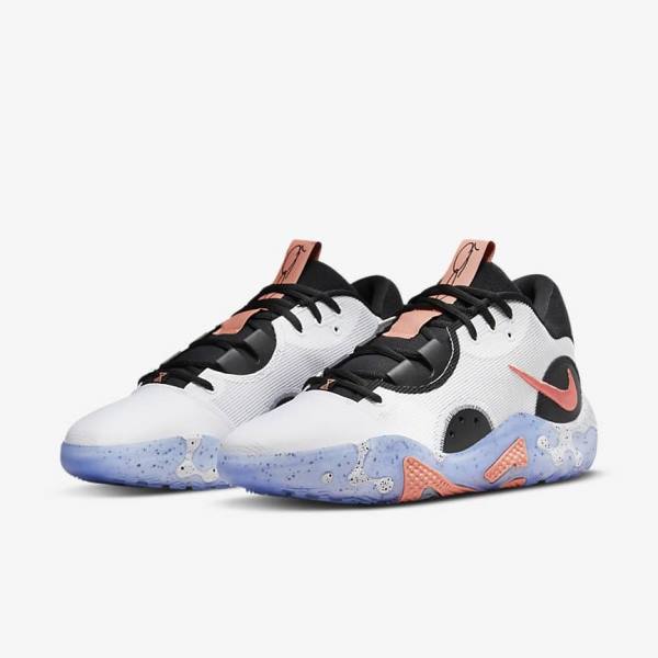 Nike PG 6 Moški Košarkaški Copati Bela / Črna / Modra / Rdeča | NK684QPD