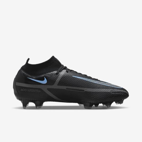 Nike Phantom GT2 Dynamic Fit Elite FG Firm-Ground Moški Nogometni Čevlji Črna / Siva | NK056ZNU