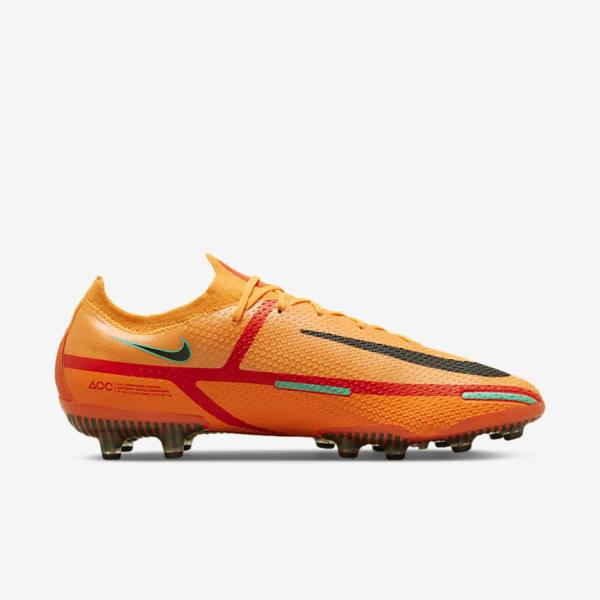 Nike Phantom GT2 Elite AG-Pro Artificial-Grass Ženske Nogometni Čevlji Oranžna / Svetloba Rdeča / Črna | NK408QBA