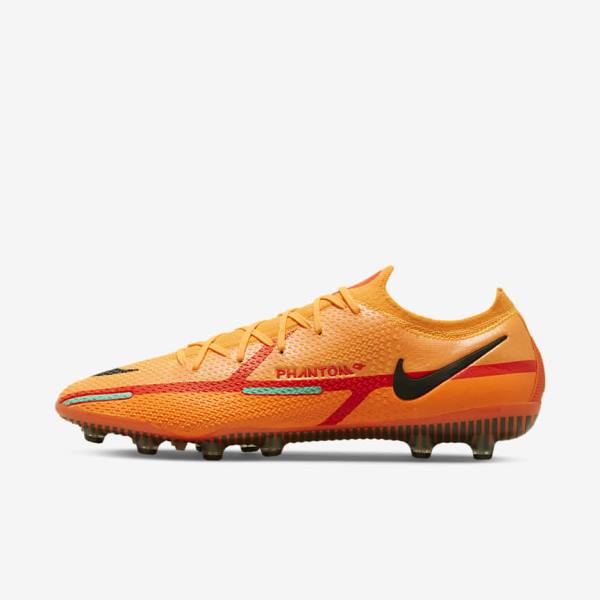 Nike Phantom GT2 Elite AG-Pro Artificial-Grass Ženske Nogometni Čevlji Oranžna / Svetloba Rdeča / Črna | NK408QBA