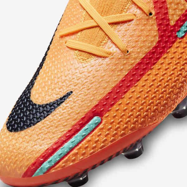 Nike Phantom GT2 Elite AG-Pro Artificial-Grass Moški Nogometni Čevlji Oranžna / Svetloba Rdeča / Črna | NK519ZQR