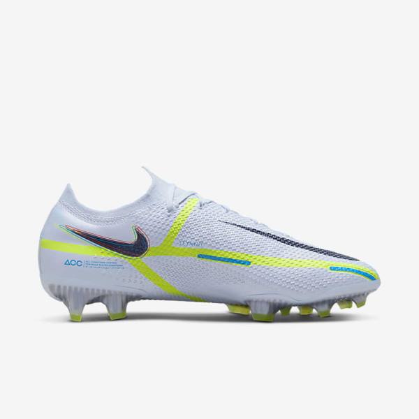 Nike Phantom GT2 Elite FG Firm-Ground Ženske Nogometni Čevlji Siva / Svetloba Modra | NK895LXZ