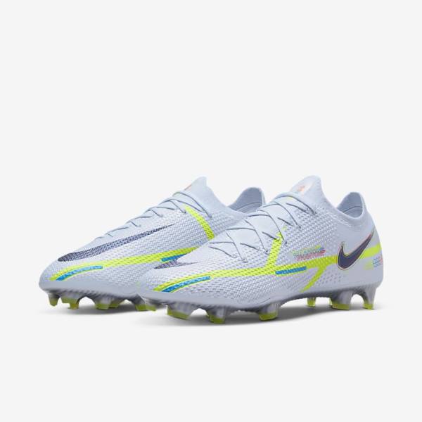 Nike Phantom GT2 Elite FG Firm-Ground Ženske Nogometni Čevlji Siva / Svetloba Modra | NK895LXZ