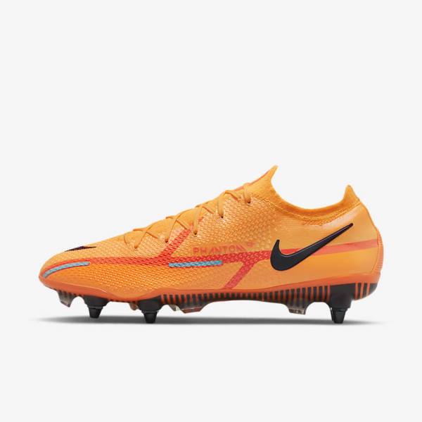 Nike Phantom GT2 Elite SG-Pro AC Soft-Ground Moški Nogometni Čevlji Oranžna / Svetloba Rdeča / Črna | NK692FAG