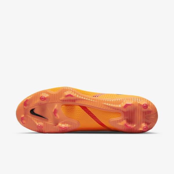 Nike Phantom GT2 Pro Dynamic Fit FG Firm-Ground Moški Nogometni Čevlji Oranžna / Svetloba Rdeča / Črna | NK046AYM