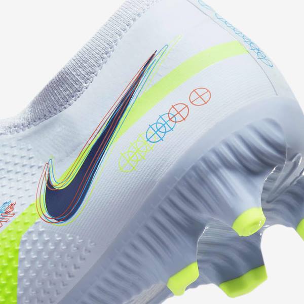 Nike Phantom GT2 Pro FG Firm-Ground Moški Nogometni Čevlji Siva / Svetloba Modra | NK451RBL