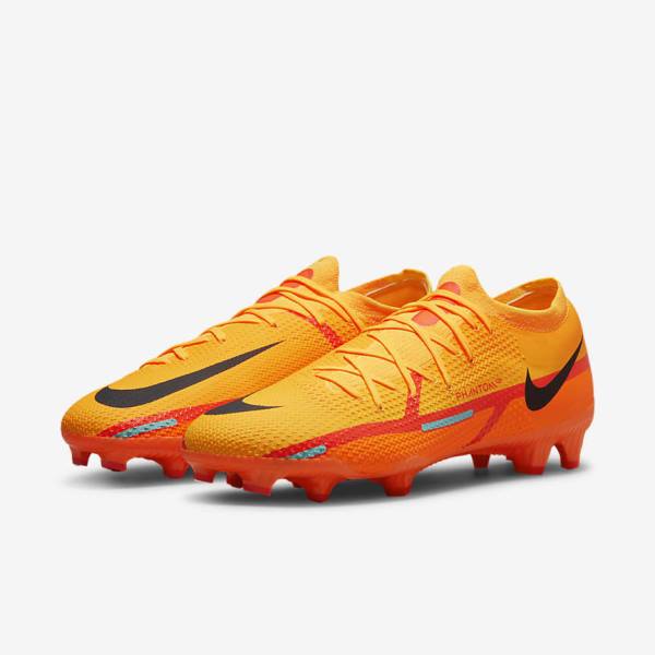 Nike Phantom GT2 Pro FG Firm-Ground Moški Nogometni Čevlji Oranžna / Svetloba Rdeča / Črna | NK985LDB