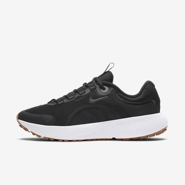 Nike React Escape Run Road Ženske Tekaški Čevlji Črna / Temno Siva / Bela / Črna | NK540HAW