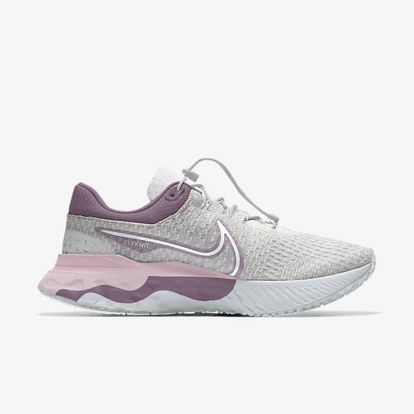 Nike React Infinity Run 3 By You Custom Road Ženske Tekaški Čevlji Platina | NK453OBM