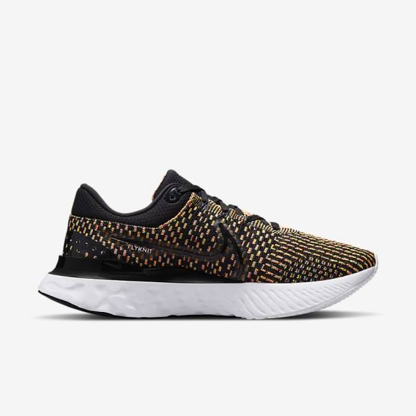 Nike React Infinity Run Flyknit 3 Road Moški Tekaški Čevlji Črna / Modra / Roza / Bela | NK037IZB