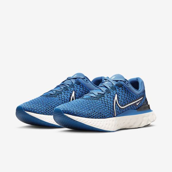 Nike React Infinity Run Flyknit 3 Road Moški Tekaški Čevlji Modra / Črna | NK547BOA