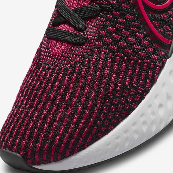 Nike React Infinity Run Flyknit 3 Road Moški Tekaški Čevlji Črna / Zelena / Rdeča | NK659EMA