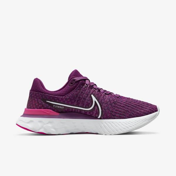 Nike React Infinity Run Flyknit 3 Road Ženske Tekaški Čevlji Bordo | NK298PMR