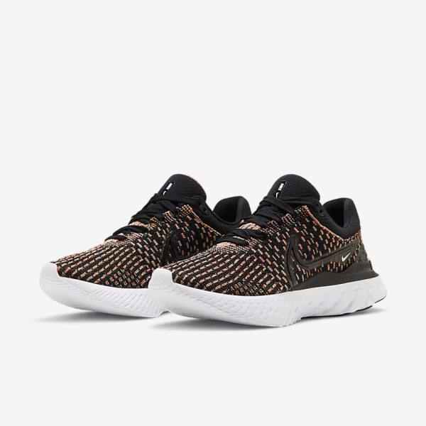 Nike React Infinity Run Flyknit 3 Road Ženske Tekaški Čevlji Črna / Modra / Roza / Bela | NK562FGQ