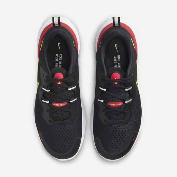 Nike React Miler 2 Road Moški Tekaški Čevlji Črna / Rdeča / Bela / Zelena | NK432HPY