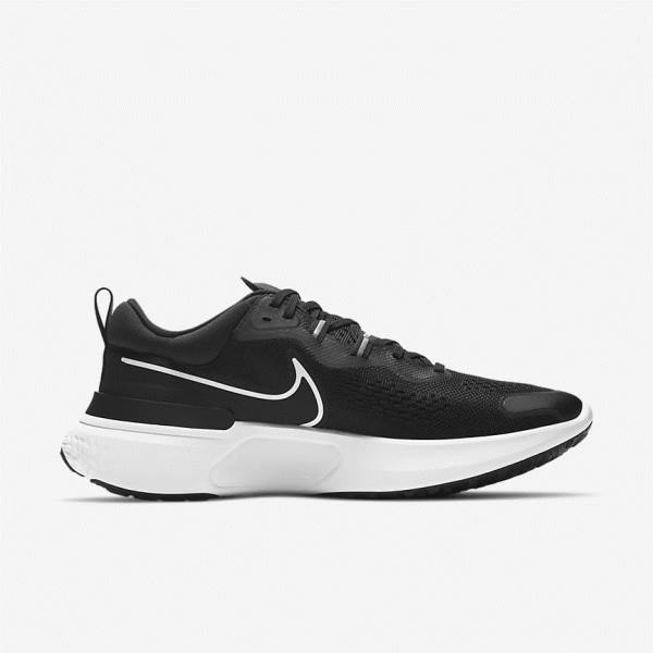 Nike React Miler 2 Road Moški Tekaški Čevlji Črna / Siva / Bela | NK807KGB