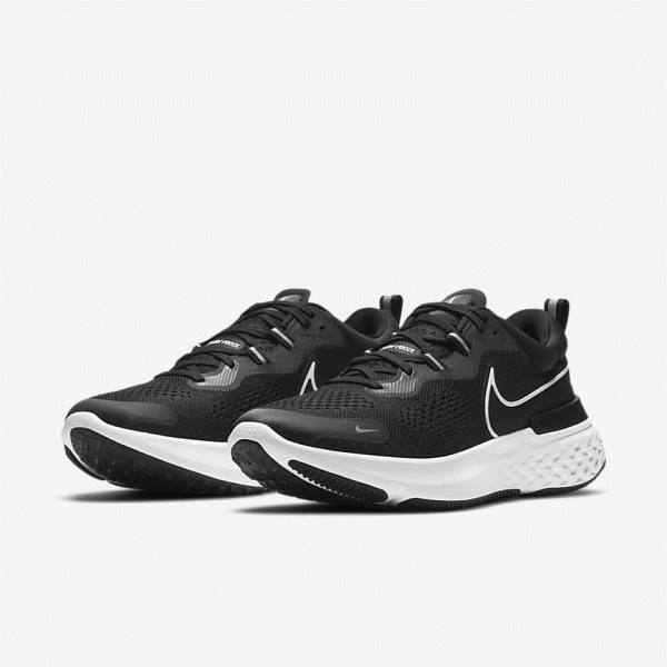 Nike React Miler 2 Road Moški Tekaški Čevlji Črna / Siva / Bela | NK807KGB