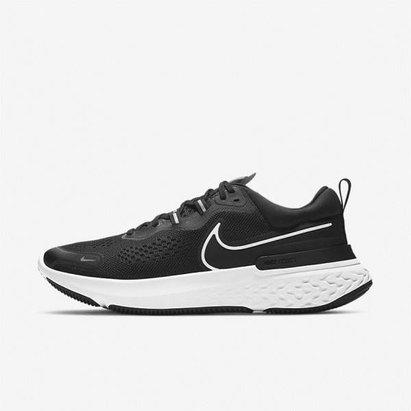 Nike React Miler 2 Road Moški Tekaški Čevlji Črna / Siva / Bela | NK807KGB