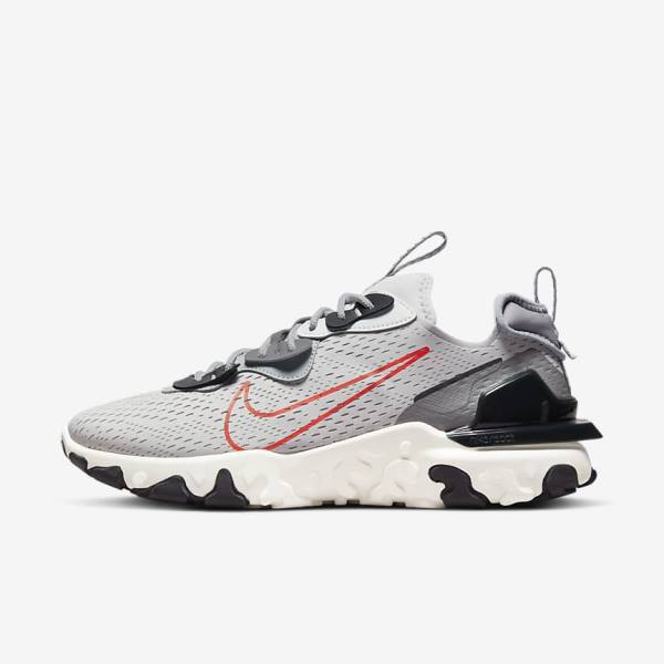 Nike React Vision Moški Superge Siva / Svetloba Siva / Oranžna | NK860YRL