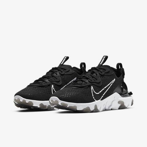 Nike React Vision Moški Superge Črna / Bela | NK690ECX