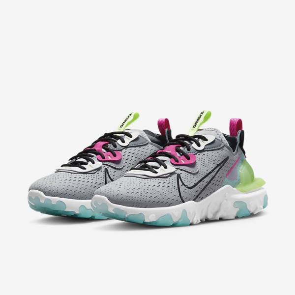 Nike React Vision Ženske Superge Siva / Roza / Črna | NK641PTN