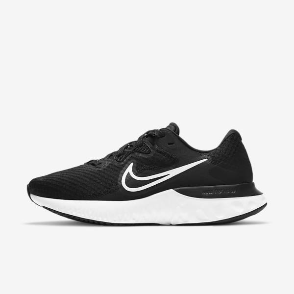 Nike Renew Run 2 Road Ženske Tekaški Čevlji Črna / Temno Siva / Bela | NK168IEH