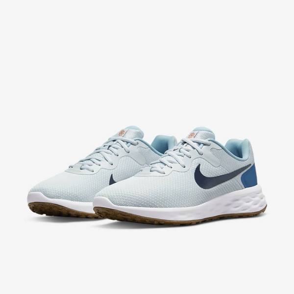 Nike Revolution 6 (Extra Wide) Moški Tekaški Čevlji Platina | NK516TPQ