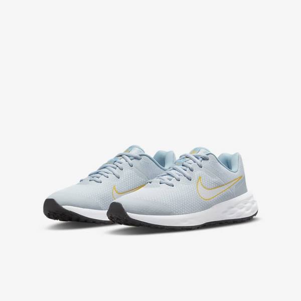 Nike Revolution 6 Older Road Otroci Tekaški Čevlji Modra / Večbarvni | NK519XUA