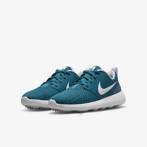 Nike Roshe G Jr. Otroci Čevlji Za Golf Črna / Bela | NK432FDT