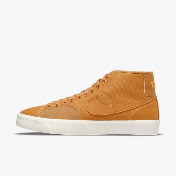 Nike SB BLZR Court Mid Premium Moški Skate Čevlji Rumena | NK174SFZ